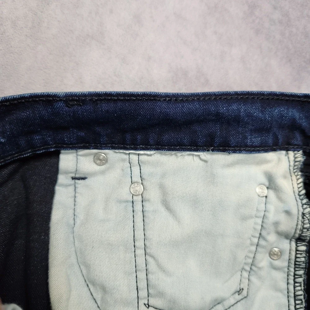Levis 550 Relaxed Fit Mens Jeans 40x30 Dark Indigo Blue Stretch Denim